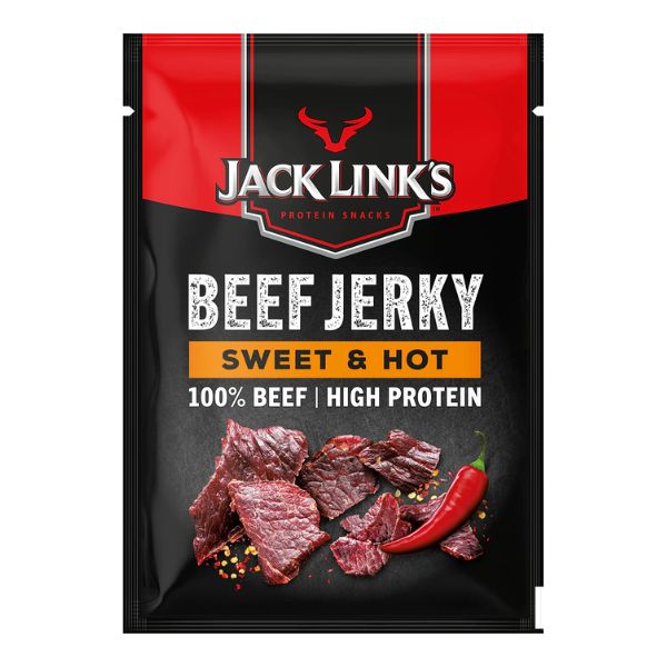 Jack Link's Beef Sweet & Hot, Carne Essiccata Proteica - 25gr