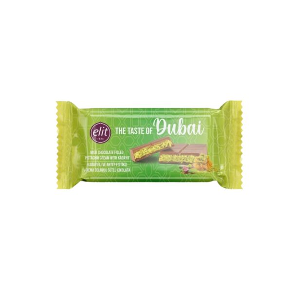 Elit Dubai Chocolate gusto classico Pistacchio e Kadayif - 90gr
