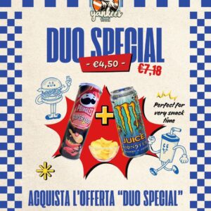Offerta Duo Special: Monster Aussie 500ml + Pringles Chili Lemon Crab 110gr