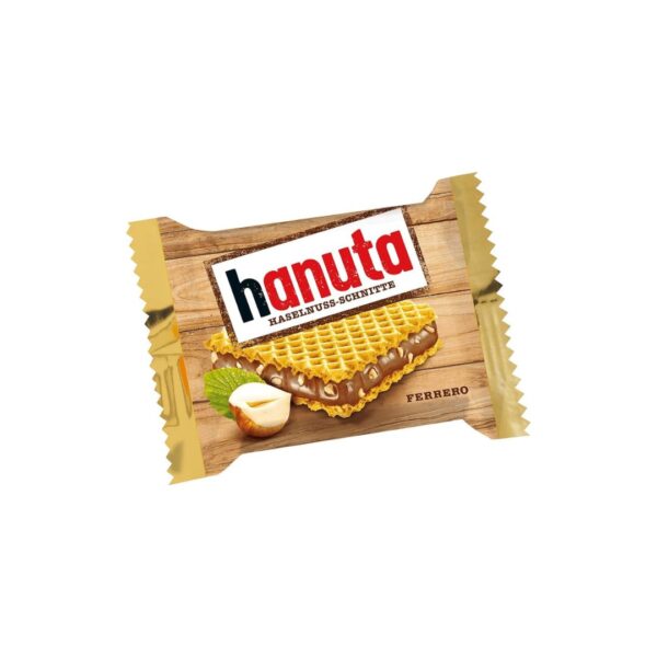 Ferrero Hanuta - Wafer Ripieno con Crema alla Nocciola - 22gr