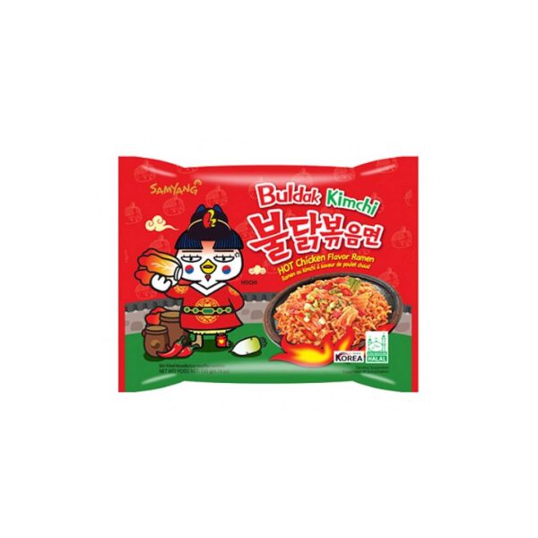 Samyang Buldak Instant Noodles al Kimchi, Ramen Coreani – 135g