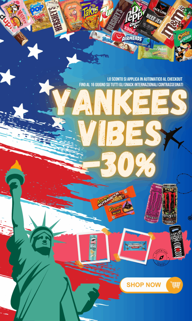 Banner Yankees Vibes promo 30% snack americani mobile