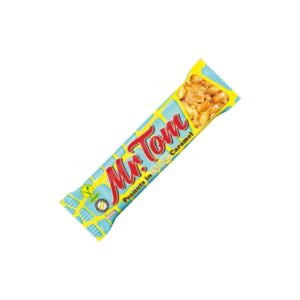 Mr. Tom Peanut in Salted Caramel – Barretta Croccante Vegan con Arachidi e Caramello Salato