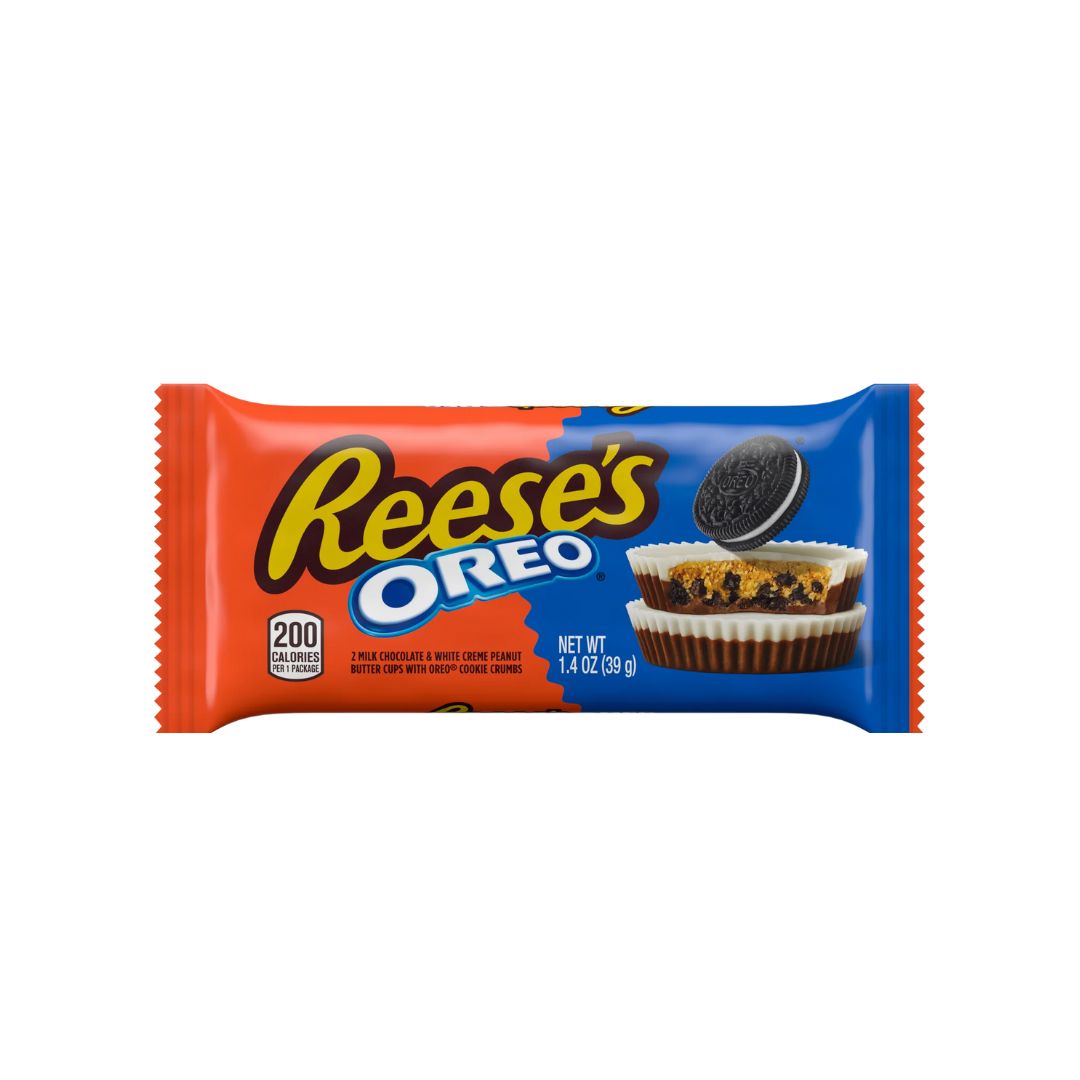 Reese’s OREO – Reese's Peanut Butter Cup con Oreo, L’unione più goduriosa degli USA - 39gr
