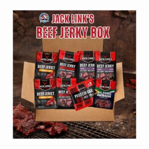 Jack Link's Beef Jerky Box - 322,5gr - 10 Snack di Carne Essiccata ad Alto Contenuto Proteico