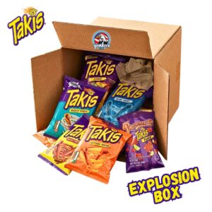 Takis Explosion Box - 6 gusti diversi di Takis per 540gr - Include la novità Takis Popcorn