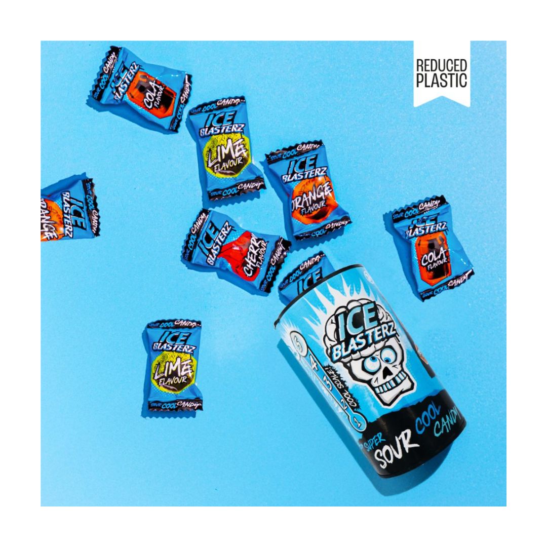 Brain Blasterz Ice Sour Candy Container – Caramelle Aspre effetto Ghiaccio | 48gr