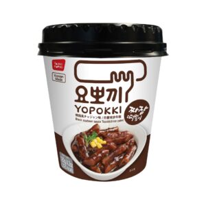 Yopokki Jjajang Topokki - Gnocchi di Riso Instantanei Koreani | 120gr
