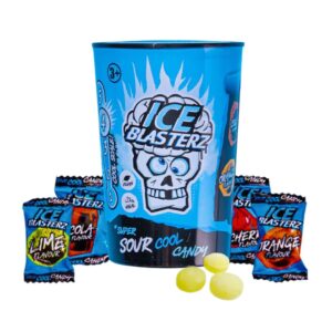 Brain Blasterz Ice Sour Candy Container – Caramelle Aspre effetto Ghiaccio | 48gr