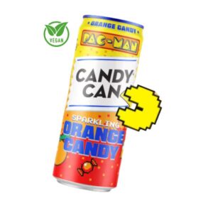Candy Can x PAC-MAN Orange Candy – Vegan | La Lattina da Collezione che Ogni Gamer Deve Avere! 330ml