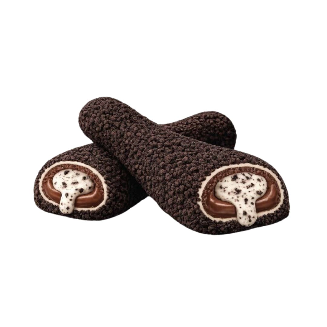 Artu Chicko Chicken Leg Oreo Cookies Cream | Coscia di Pollo al Cioccolato ripieno di crema aromatizzata Oreo ricoperto di particelle di biscotti al cacao - 50gr